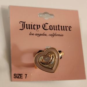 Juicy Couture heart shaped ring